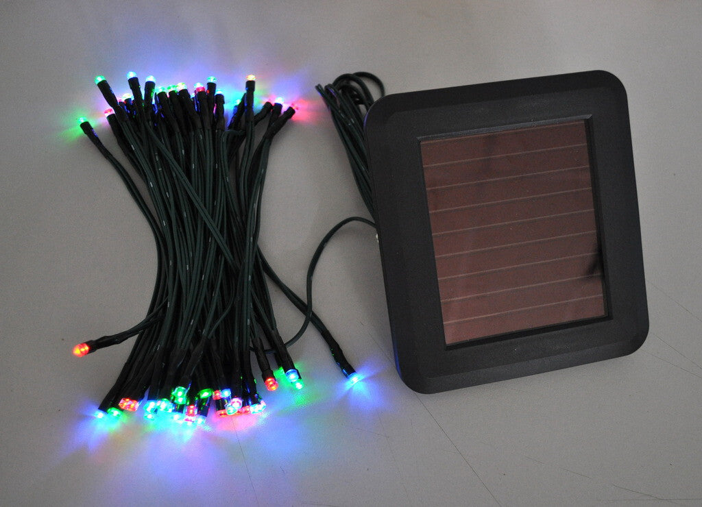 SOLAR MULTICOLOUR 20m - 50 LED Christmas Tree Fairy Lights