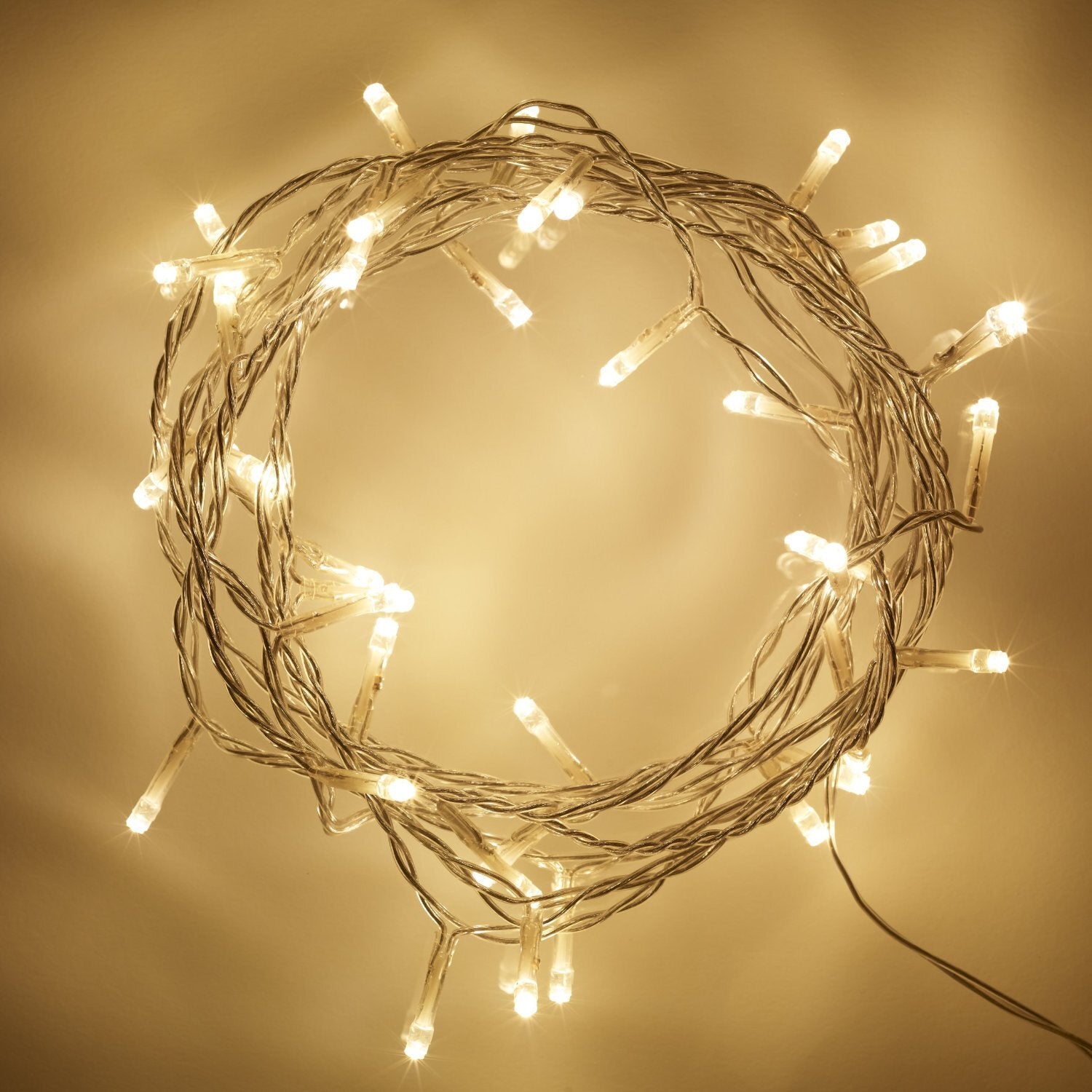 SOLAR WARM WHITE 10m 50 LED Christmas Tree Fairy Lights