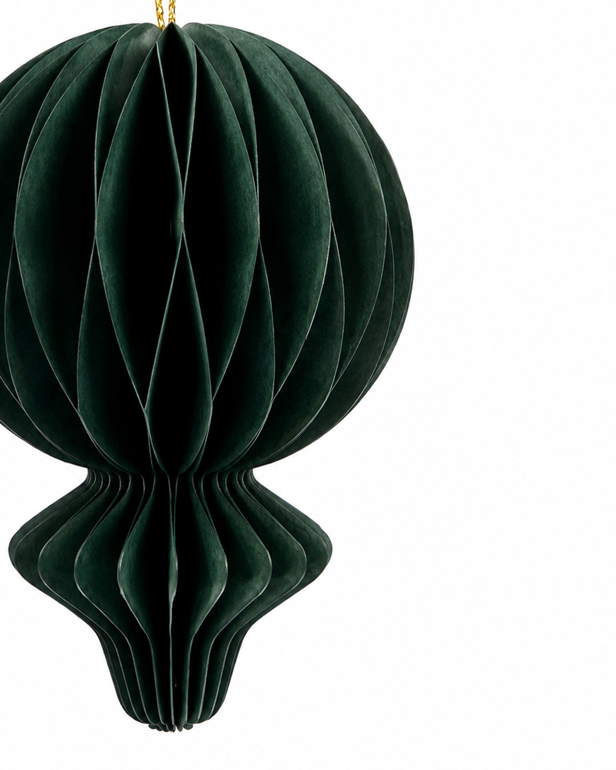 Forest Green Paper Finial