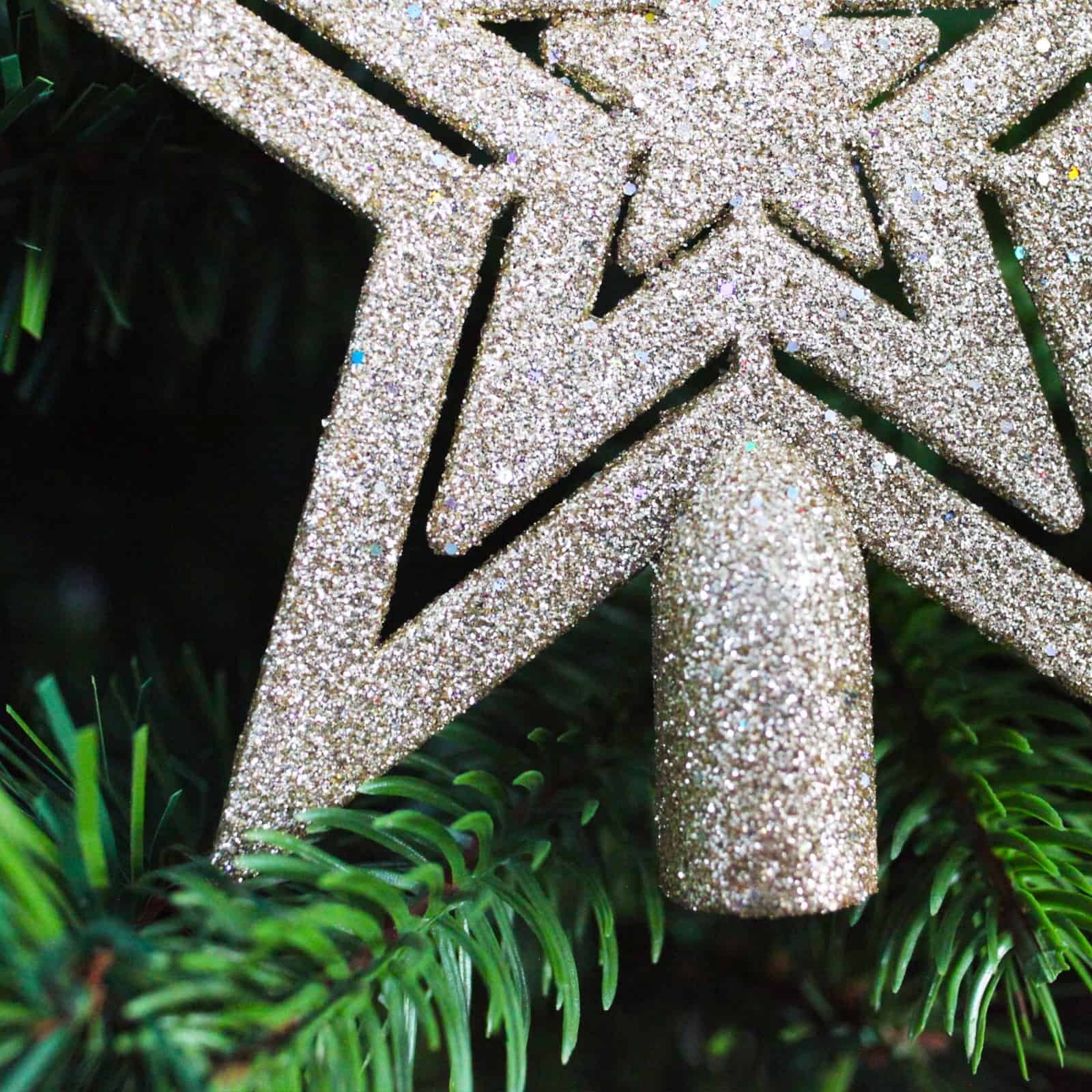 CHAMPAGNE TREE TOPPER STAR 145mm
