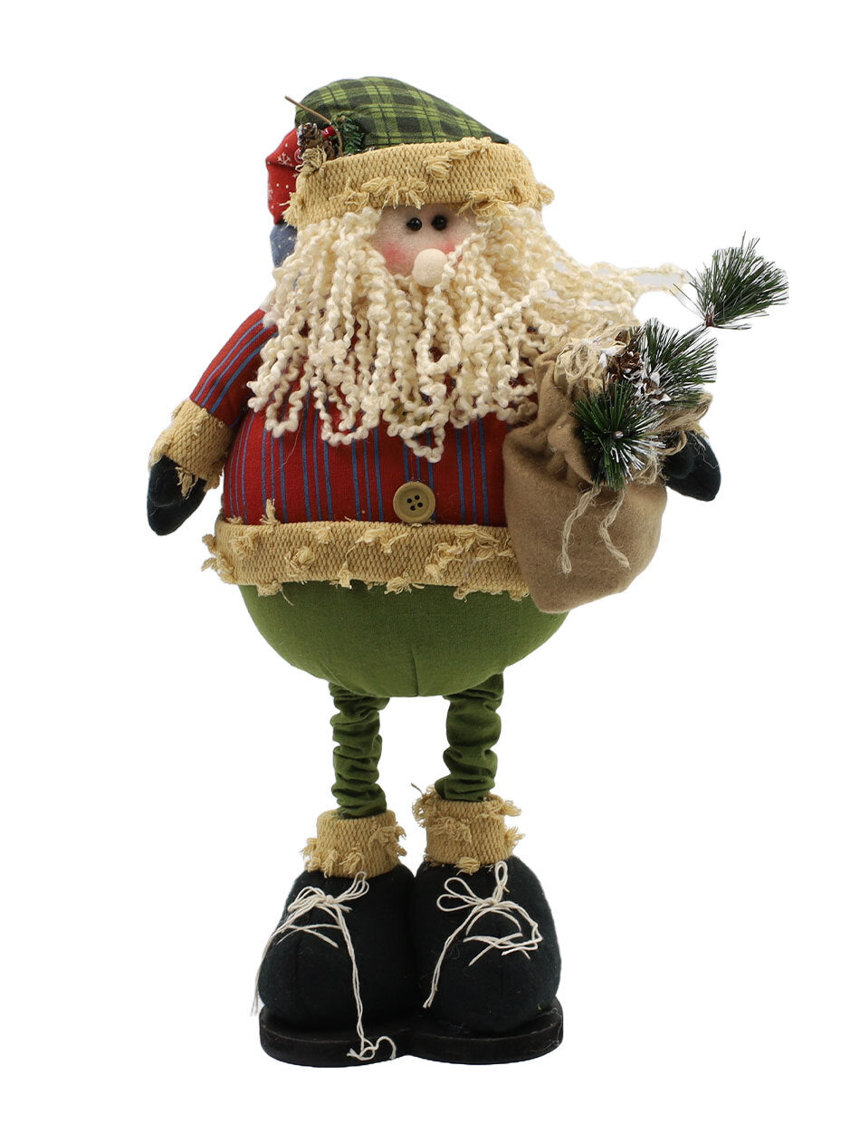 RED & GREEN SANTA with Telescopic Legs