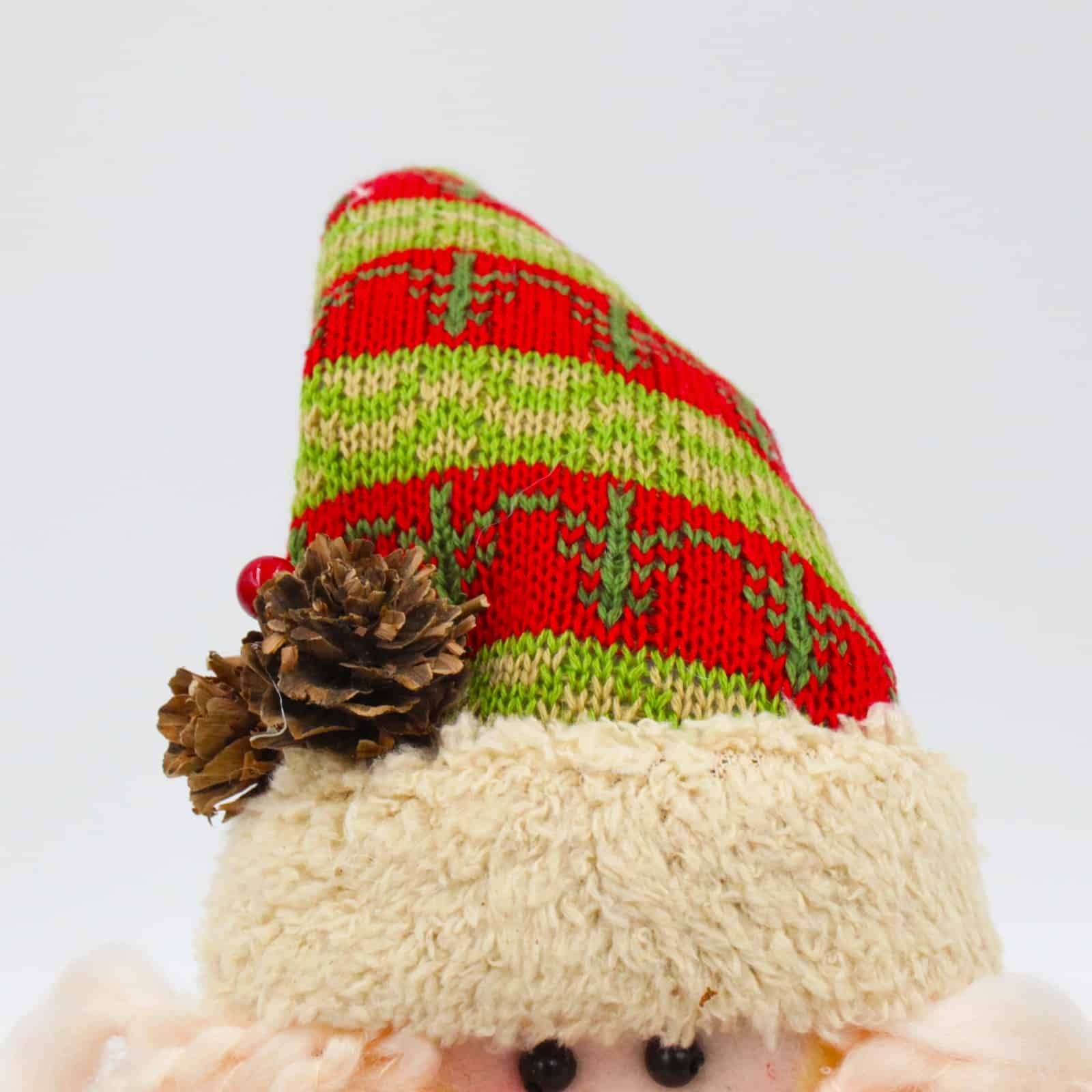 Red White & Green Sitting Santa
