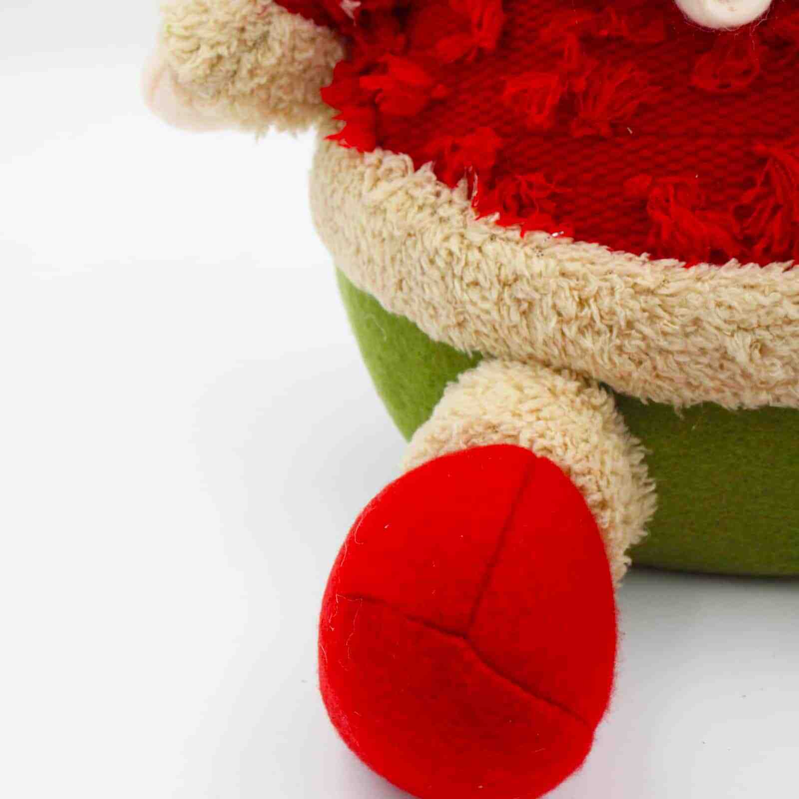 Red White & Green Sitting Santa