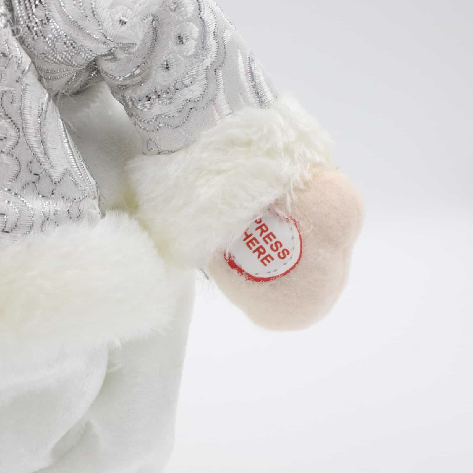 WHITE DANCING SANTA
