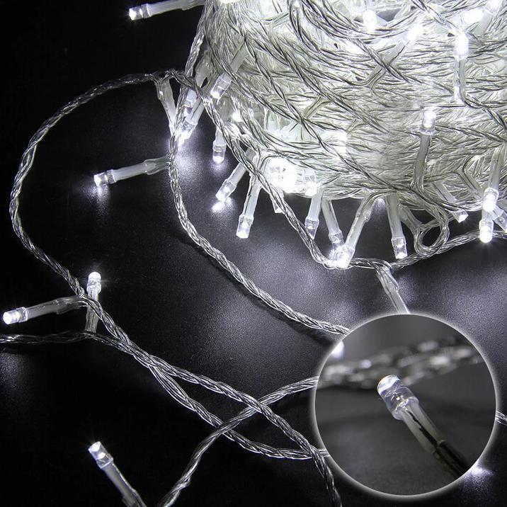 COOL WHITE 50 LED Fairy Lights Battery Operated