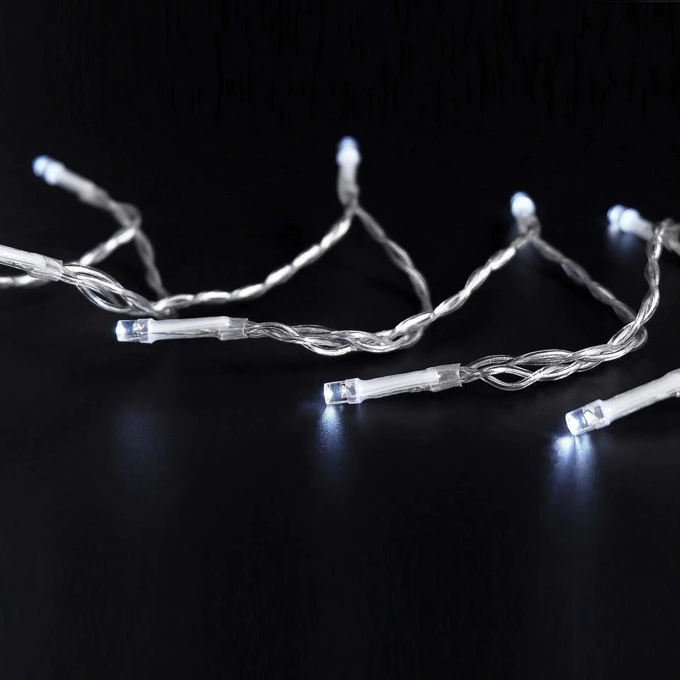 COOL WHITE 50 LED Fairy Lights Battery Operated