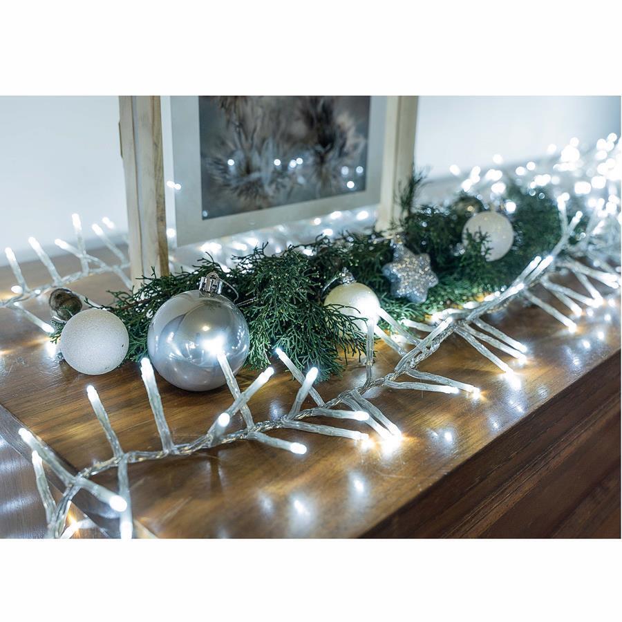 720 COOL WHITE Led Cluster Fairy Lights 9m