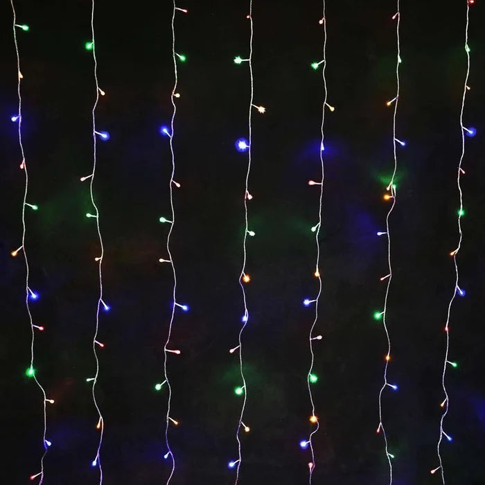 Curtain Light 2m x2m Extendable - Multicolour, 160 LED