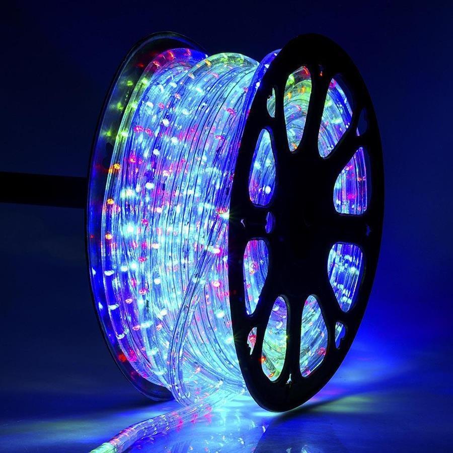 10m MULTICOLOUR Led SOLAR Christmas Rope Light