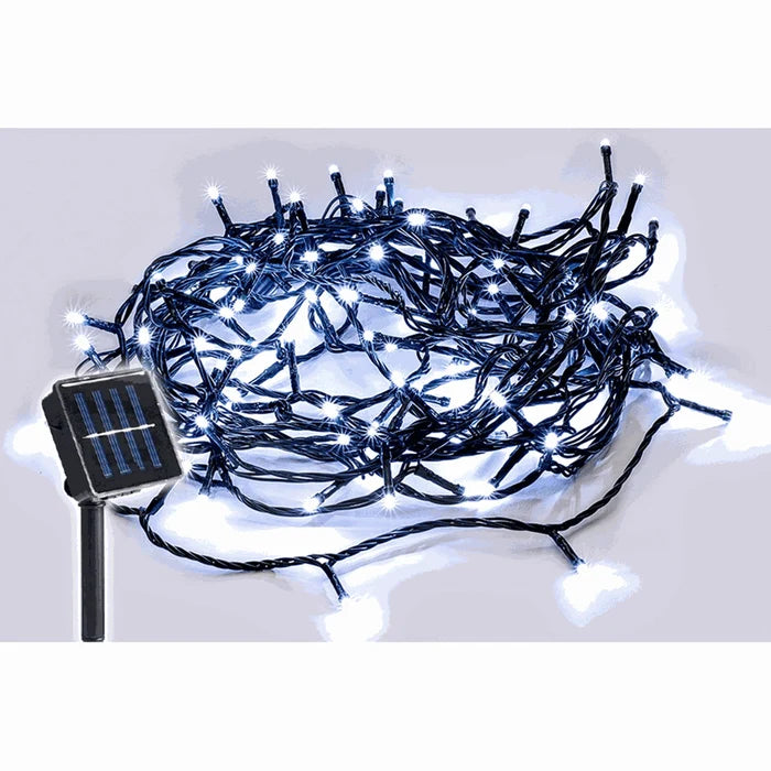 Christmas Fairy Lights -SOLAR - Cool White, 100 LED