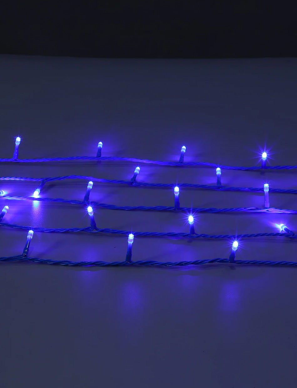 300 LED connectable Coloured cable string light Blue