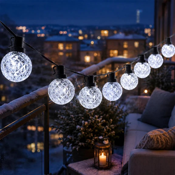 Globe String Light - Cool White, 40 LED