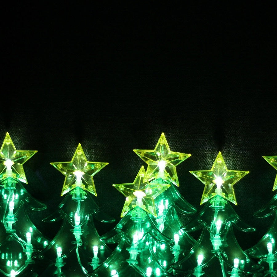 Christmas Tree Stakes LED Dual Power 2.25m Set of 6