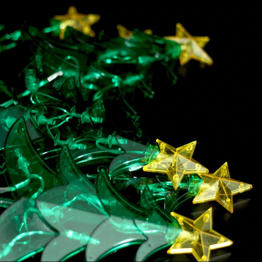Christmas Tree Stakes LED Dual Power 2.25m Set of 6