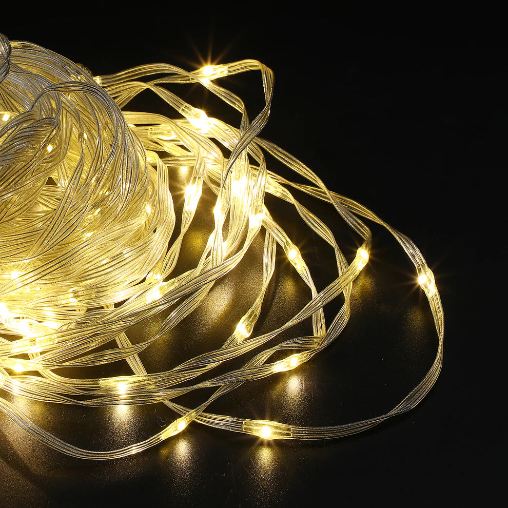 200 LED Waterfall Effect Twister Warm White Lights