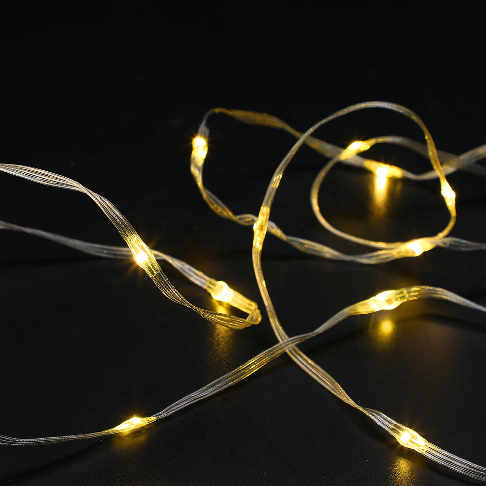 200 LED Waterfall Effect Twister Warm White Lights