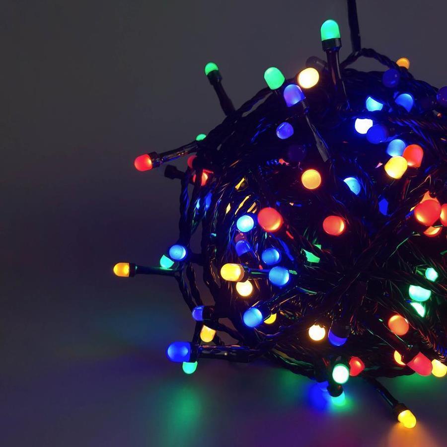 320 MULTICOLOUR LED 8mm Frosted Fairy Lights