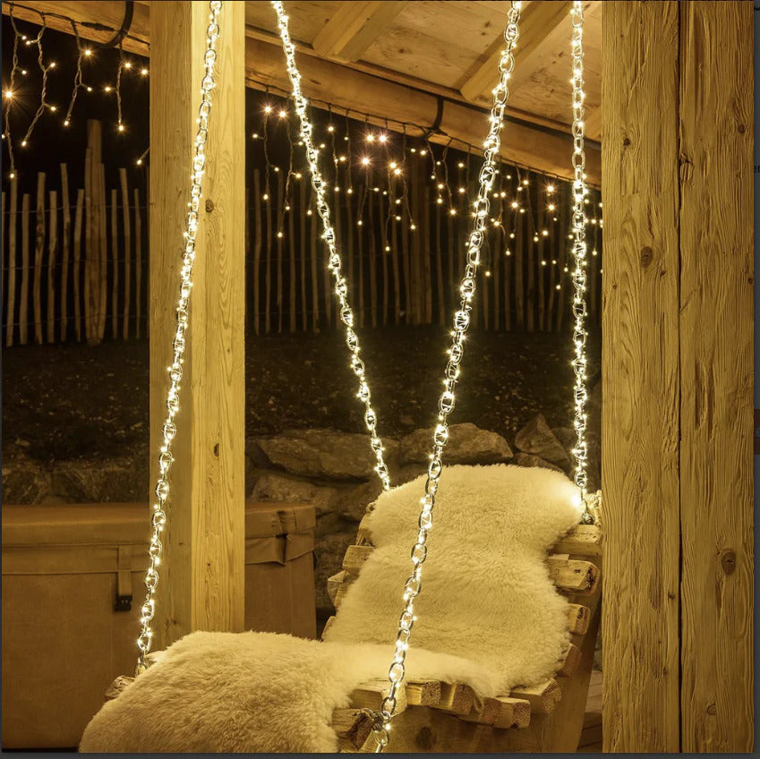 1000 Dual Colour Micro LED Fairy Light Warm White Cool White