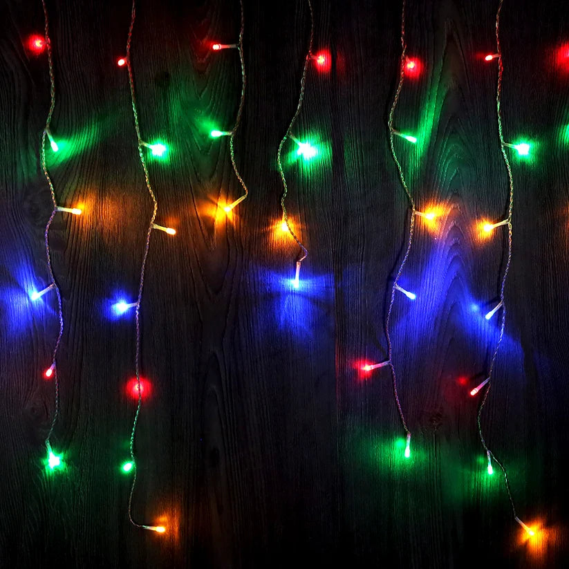 500 MULTICOLOUR Icicle Light 15m Connectable