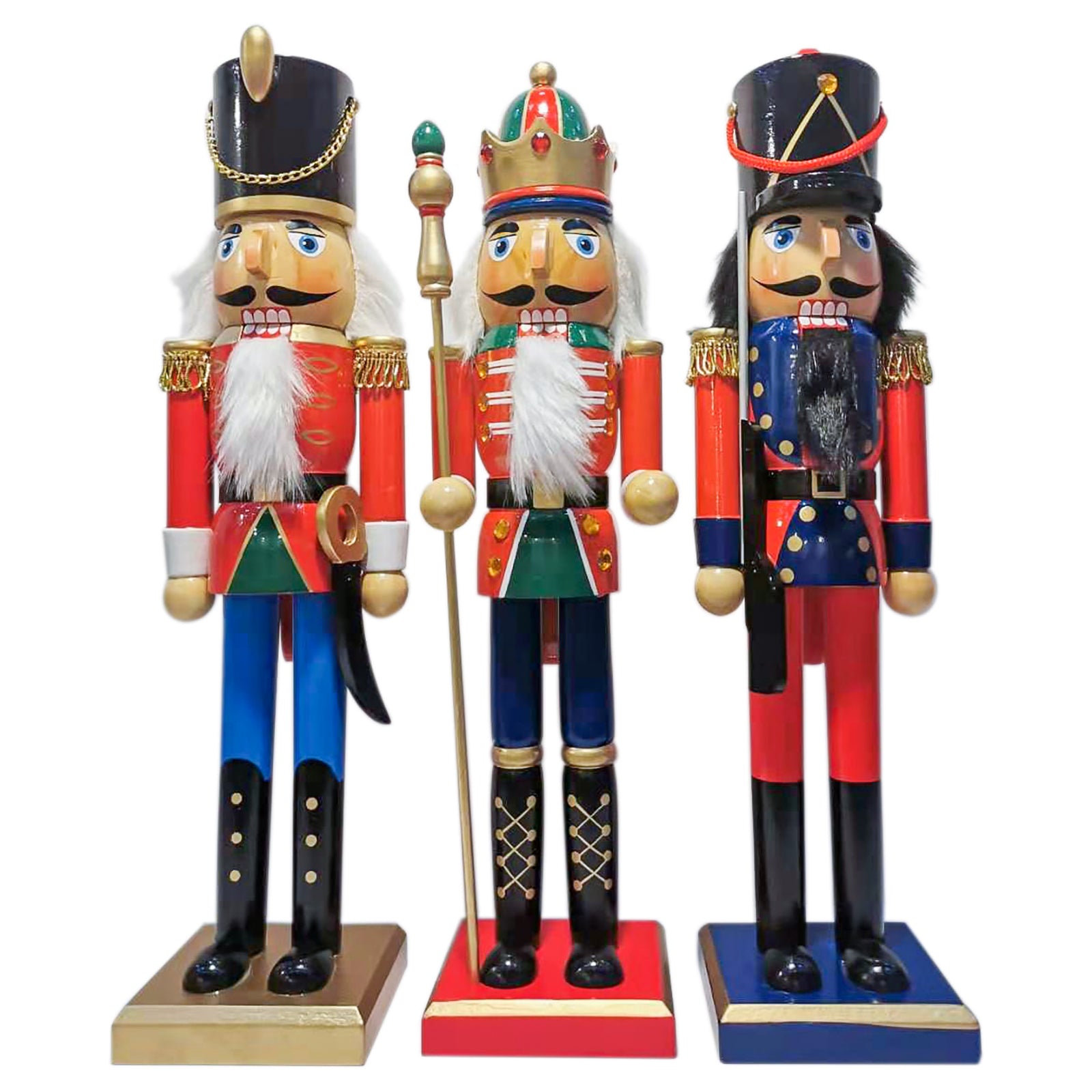 THE BULGARIAN GUARDS Set of 3 Nutrcrackers 38cm