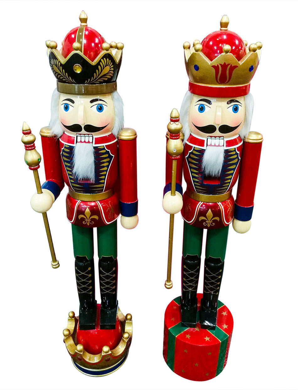 THE KINGS GUARD Set of 2 Nutcracker 90cm