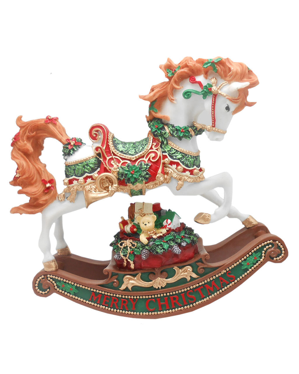 Christmas Music Rocking Horse 21.5cm