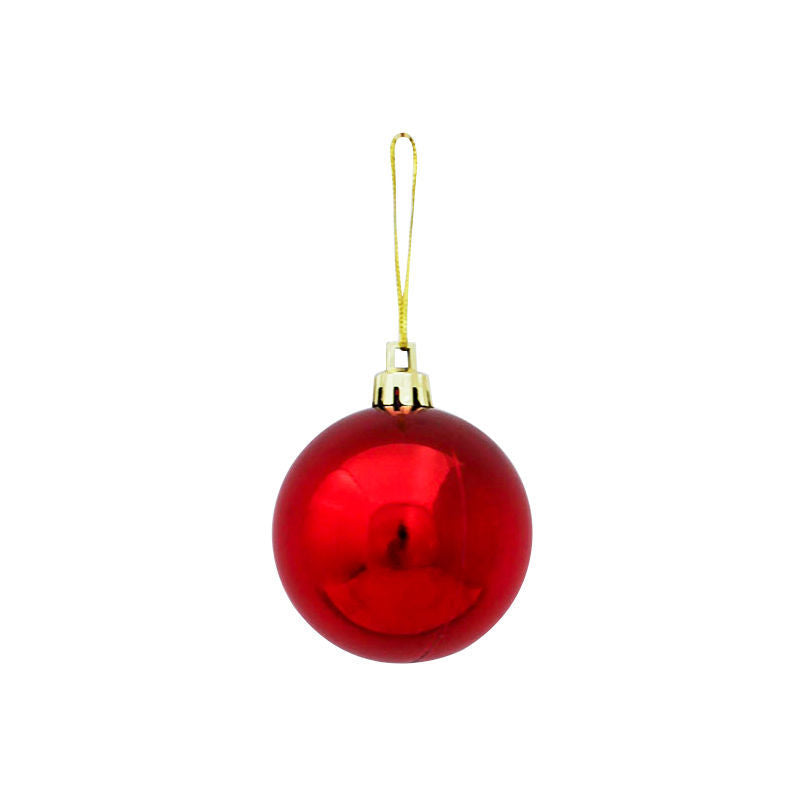RED 60mm Christmas Baubles Gloss Pearl Matt 48 Pack