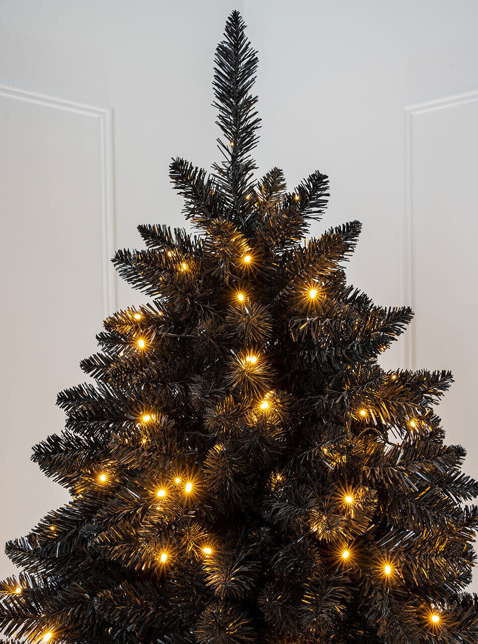 Bavarian Black Fir Pre-Lit Christmas Tree