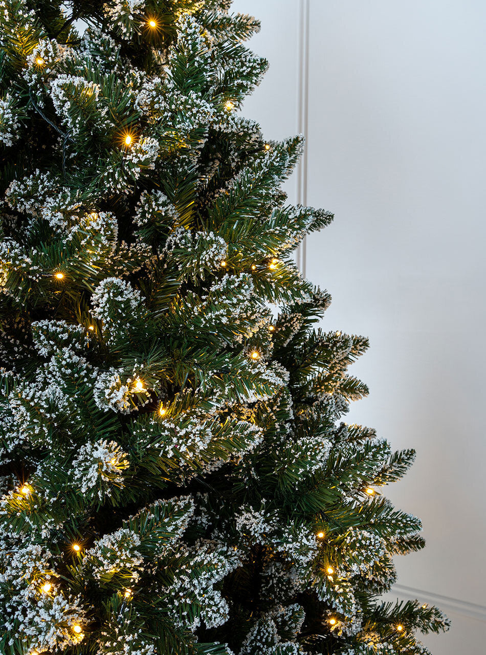 Bavarian Snow Tipped 6FT /1.8m Pre Lit Christmas Tree