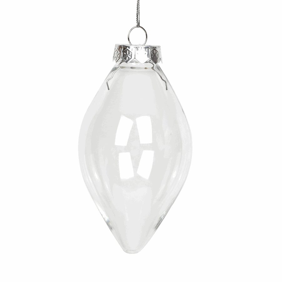 DIY CLEAR OLIVE SHAPED Christmas Baubles Packs