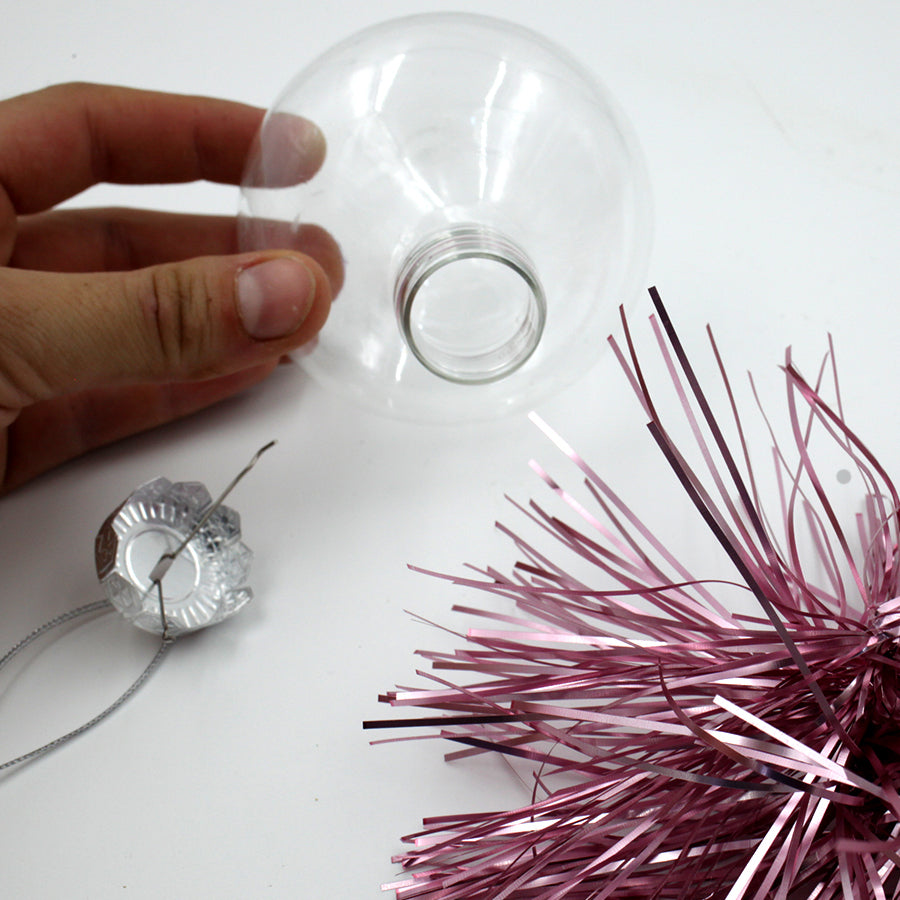 DIY CLEAR ONION SHAPED Christmas Baubles Packs