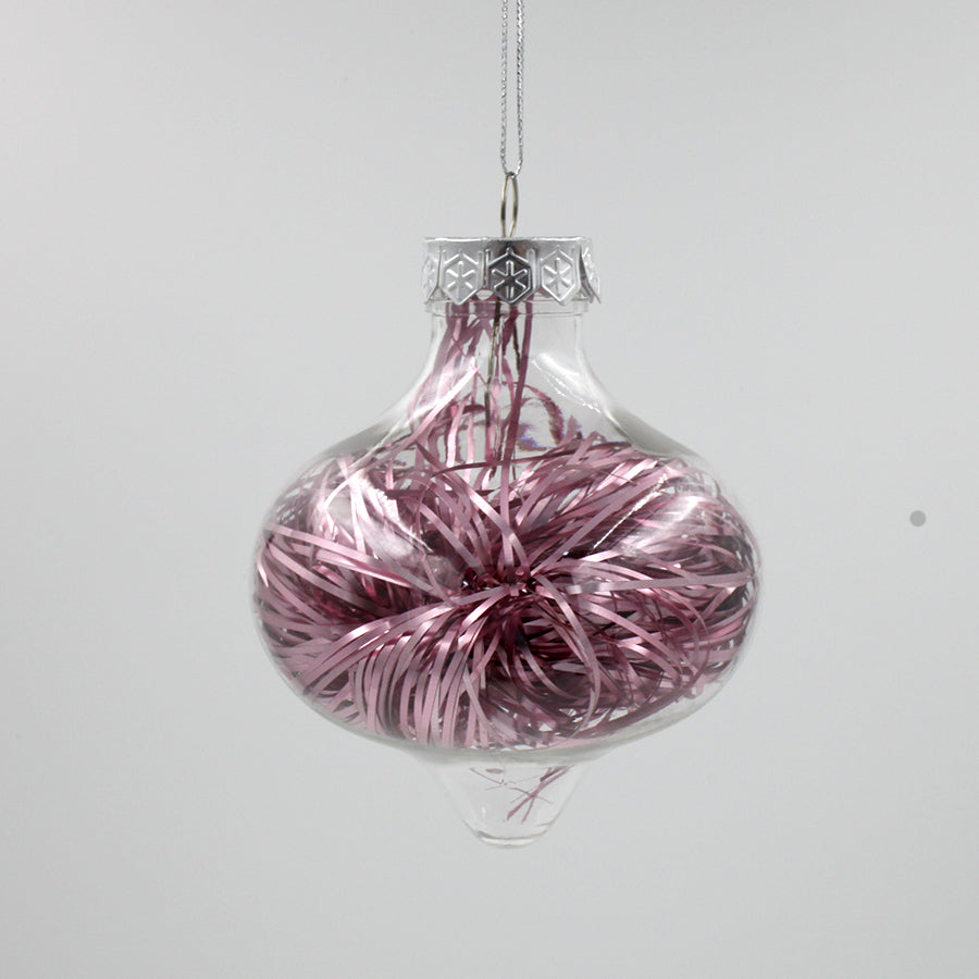 DIY CLEAR ONION SHAPED Christmas Baubles Packs