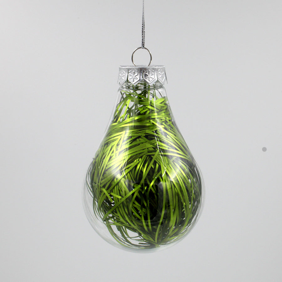 DIY CLEAR BULB SHAPED Christmas Baubles Packs