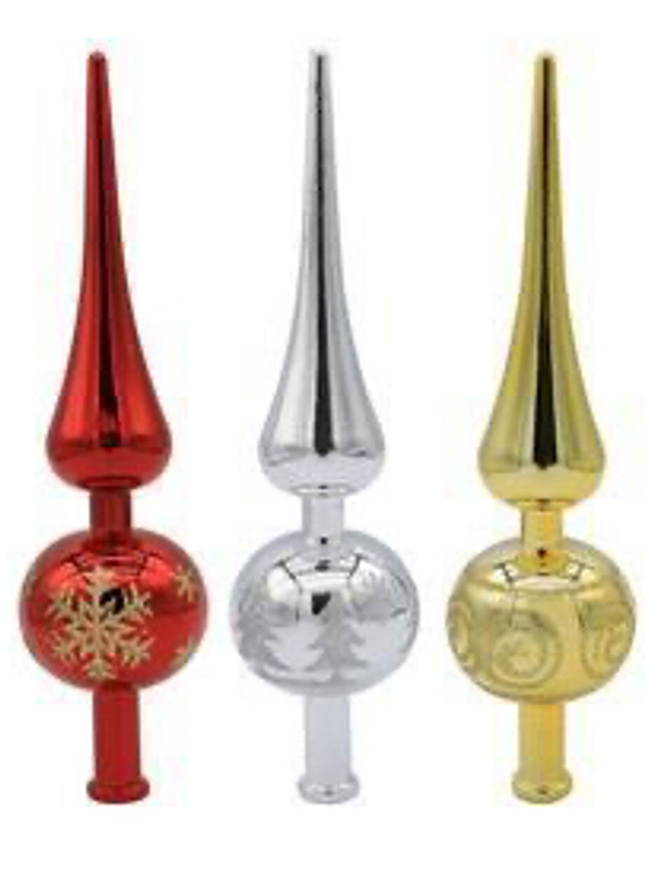 Red Silver Gold Finials 280mm
