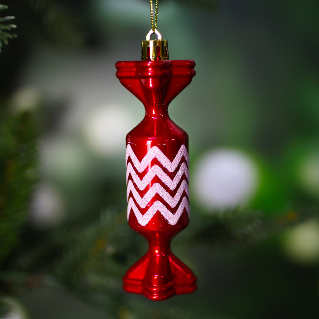 Christmas Tree Candy RED Bauble 6 Pack