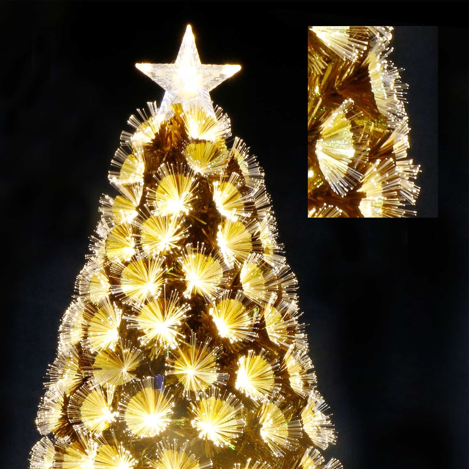 GOLD LEAF Led Fibre Optic 6ft / 180cm