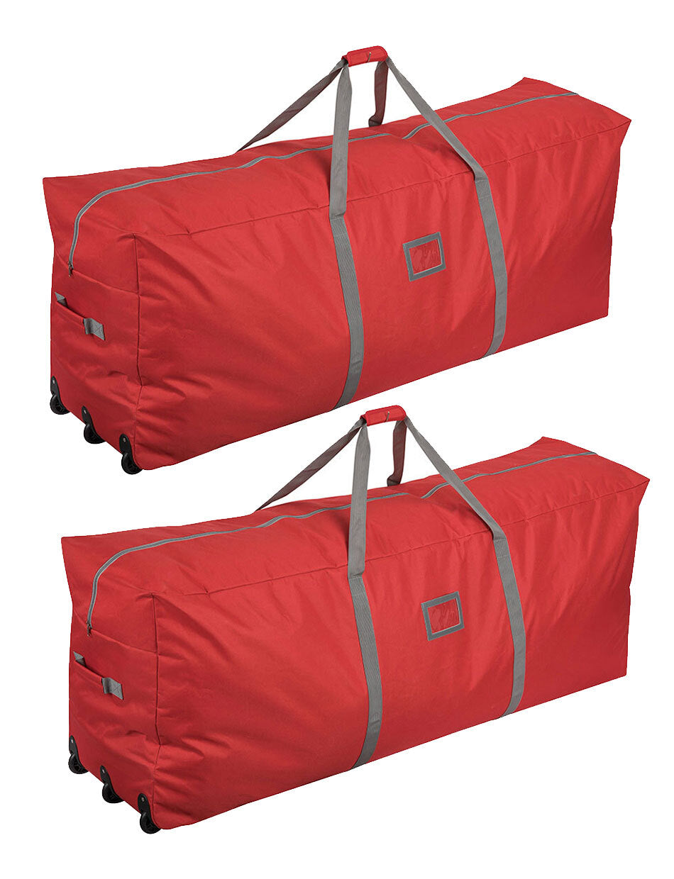 2 X Christmas Tree STORAGE BAGs On Wheels
