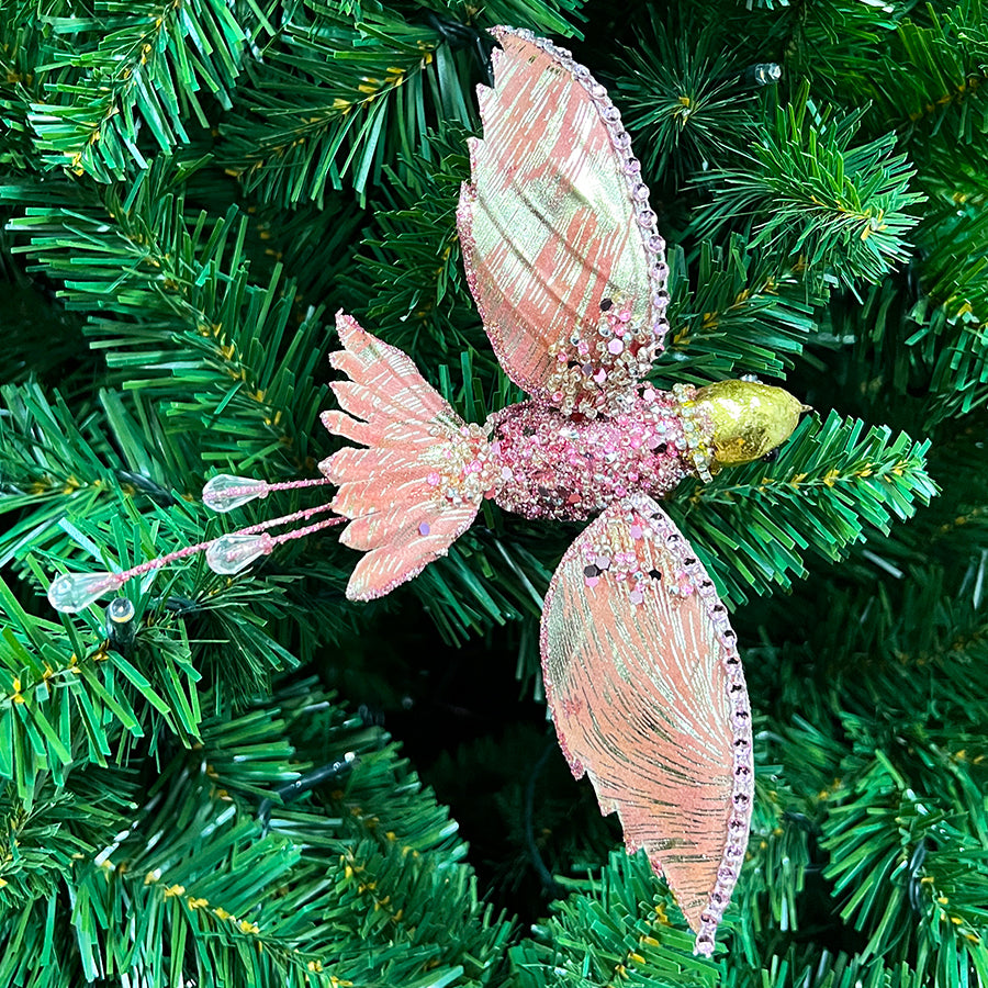 Hummingbird Clip Metalic Pink 17.5CM