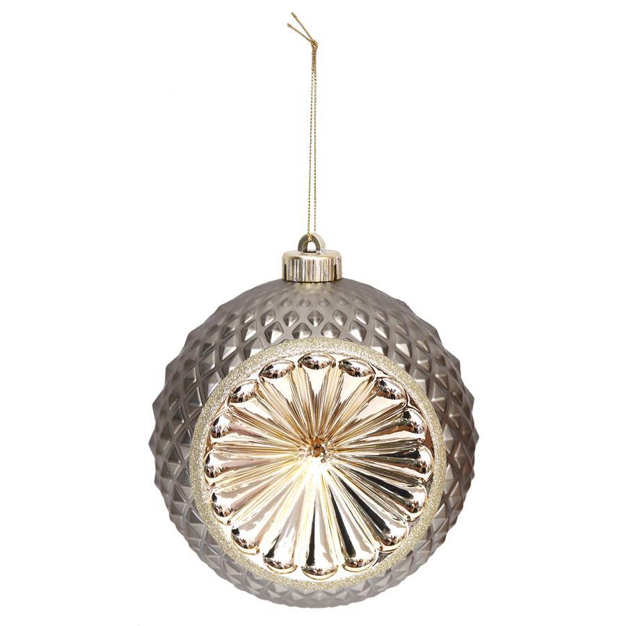 Pewter Decorative Christmas Bauble