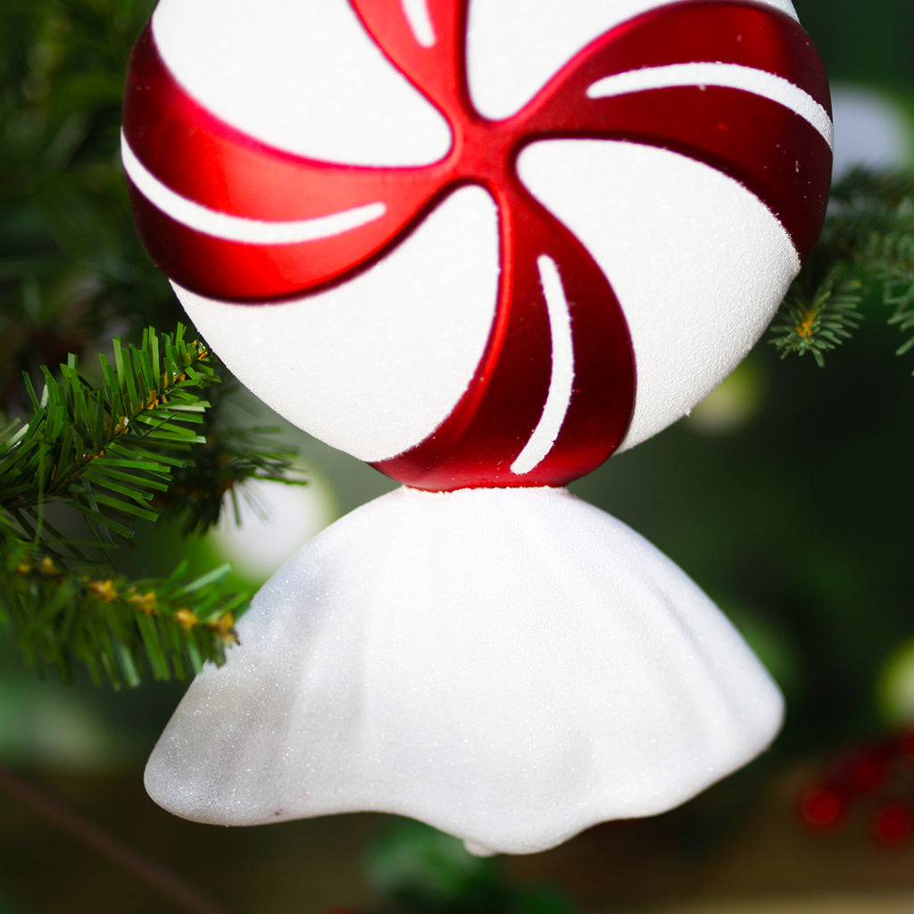 Christmas Tree Ornament Red & White - 300mm