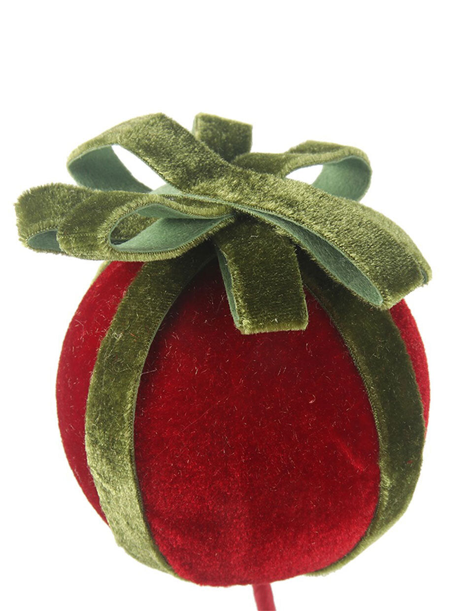 Red and Green Bauble Christmas Tree Pick