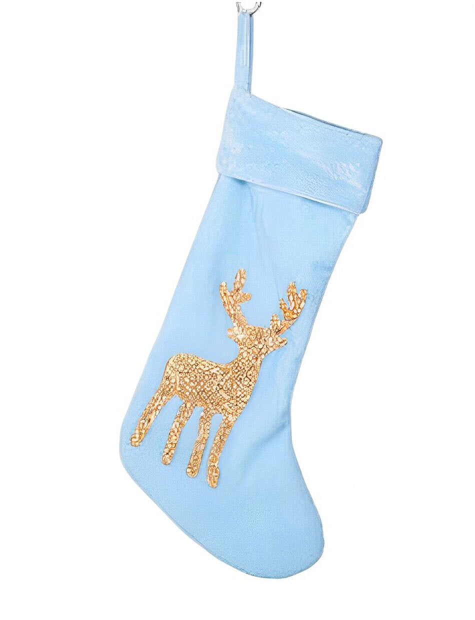 Blue Christmas Stocking