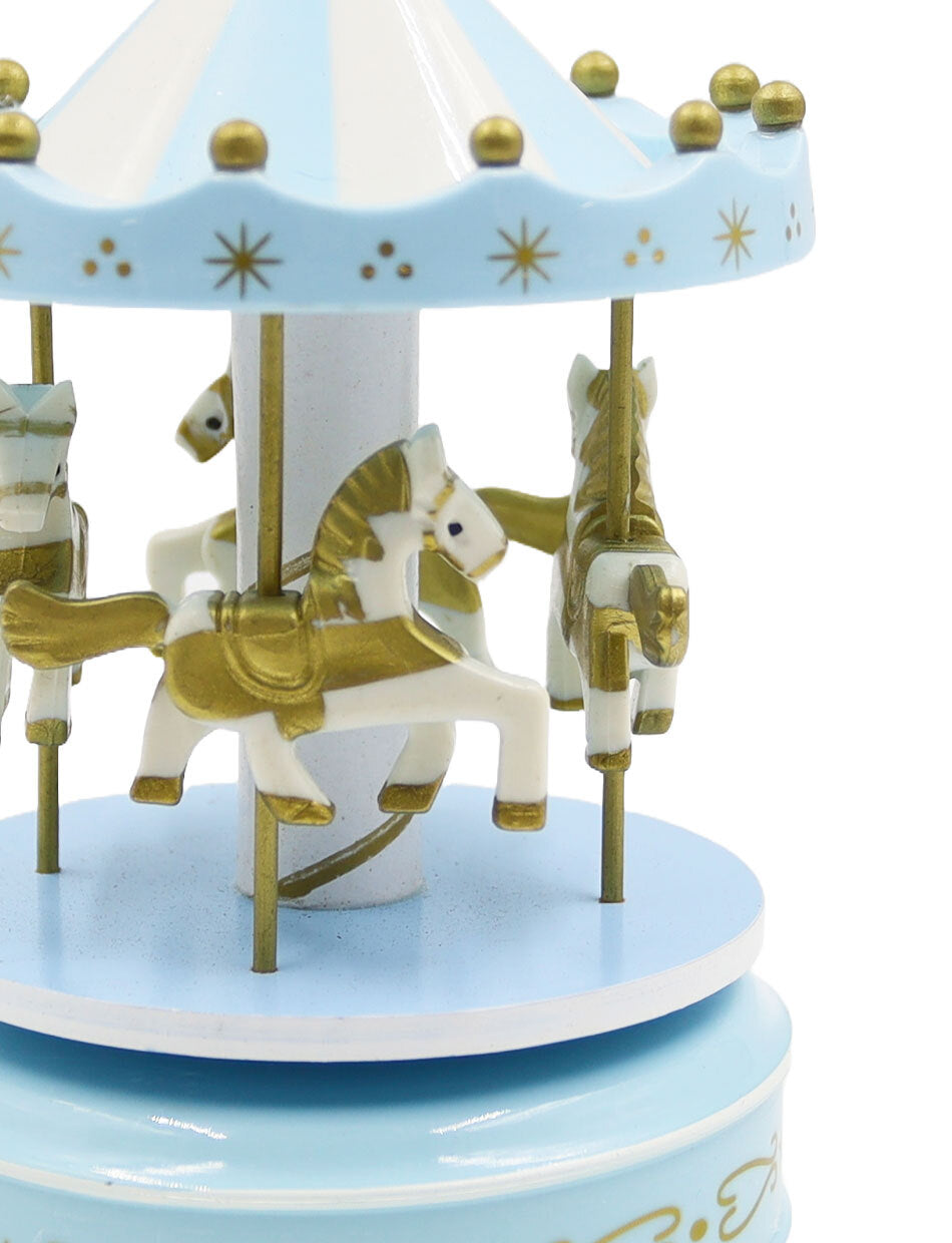 WOODEN Musical Carousel - Baby Blue
