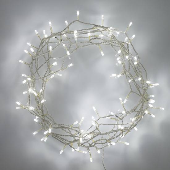 COOL WHITE 10m - 100 LED Christmas Fairy lights