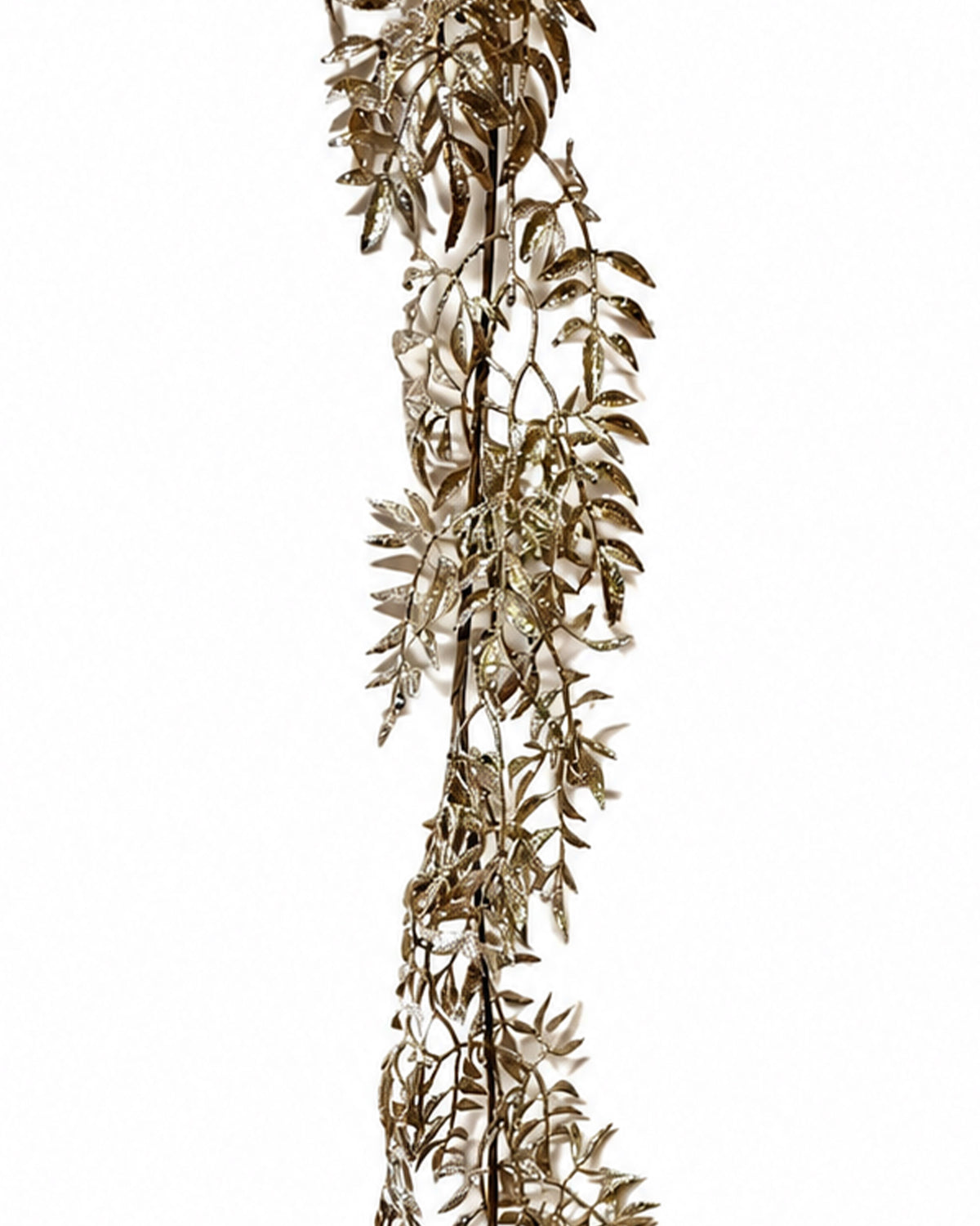 glitter gold leaf garland