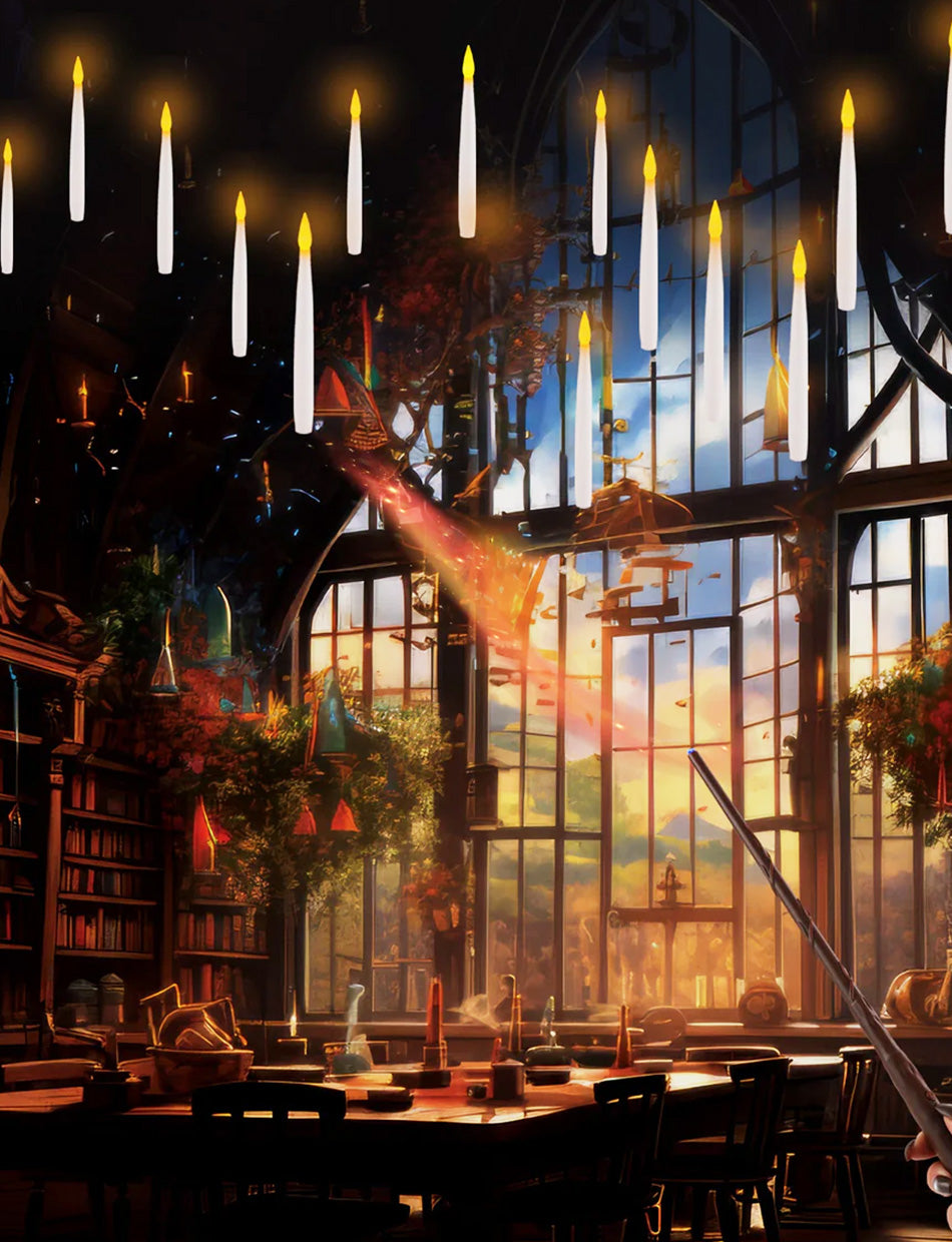 Floating Candles With Magic Wand