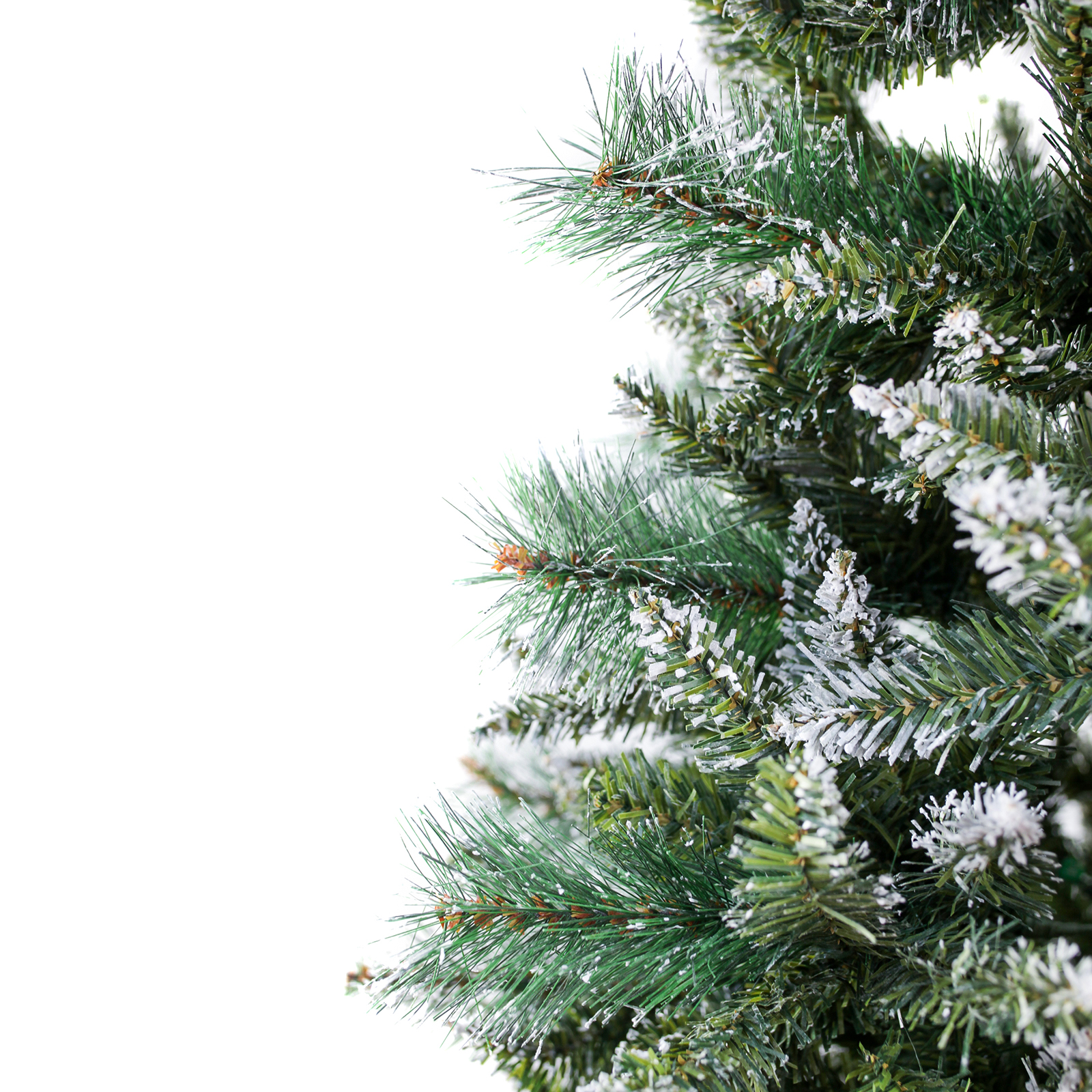 7ft Christmas Xmas Tree Snow Tipped Norwegian Fir Hinged 1164 Tips ...