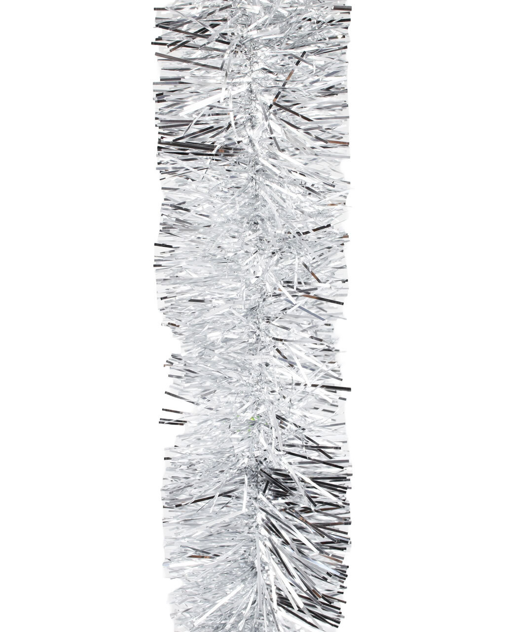 25m SILVER Christmas Tinsel - 75mm wide - Amazing Christmas