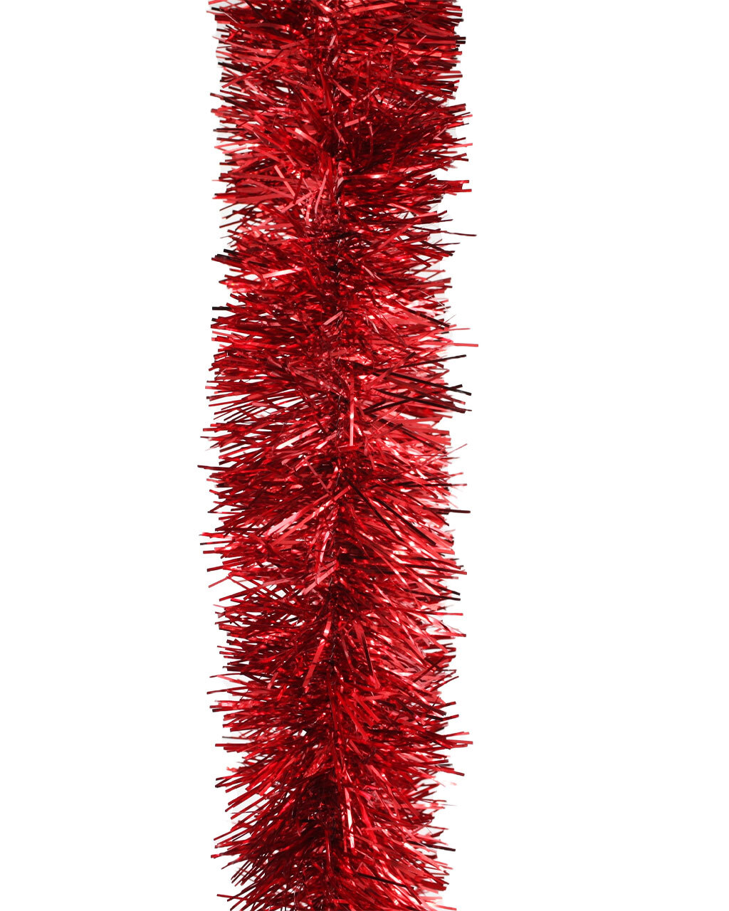 50m RED Christmas Tinsel - 75mm wide - Amazing Christmas