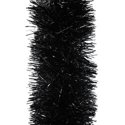 10m  BLACK Christmas Tinsel -  150mm wide